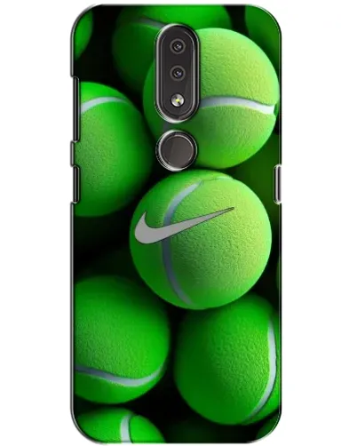 Чехол для Nokia 4.2 с картинкой «Теннисные мячи Найк»