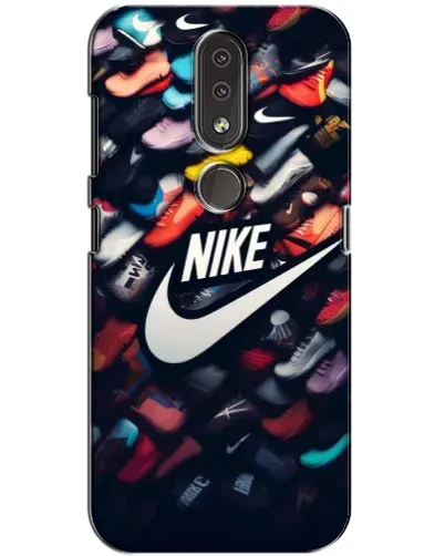 Чехол для Nokia 4.2 с картинкой «Коллекция кроссовок Nike»