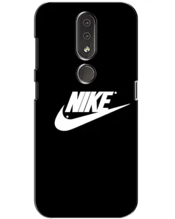Чехол для Nokia 4.2 с картинкой «Мазки краски Nike»