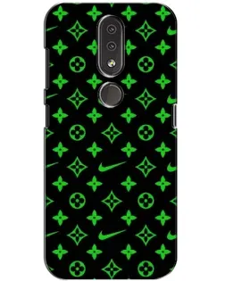 Чехол для Nokia 4.2 с картинкой «Неоновый принт LV»