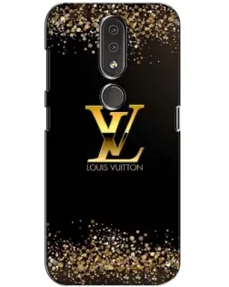 Чехол для Nokia 4.2 с картинкой «LV — золотые искры»