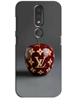 Чехол для Nokia 4.2 с картинкой «Красное яблоко LV»