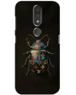 Чехол для Nokia 4.2 с картинкой «LV — мраморный принт»