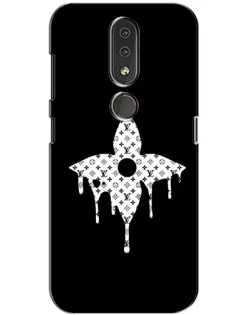 Чехол для Nokia 4.2 с картинкой «Цветочная монограмма»