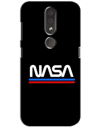 Чехол для Nokia 4.2 с картинкой «NASA — классика Red Blue»