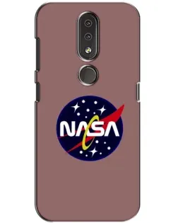Чехол для Nokia 4.2 с картинкой «NASA — ретро космос»