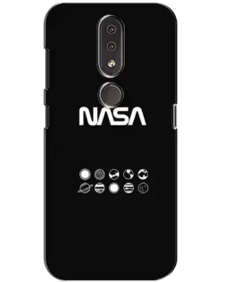 Чехол для Nokia 4.2 с картинкой «NASA — технический принт»
