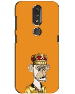 Чехол для Nokia 4.2 с картинкой «Золотая обезьяна Bored Ape» Чехол для Nokia 4.2 с картинкой «Золотая обезьяна Bored Ape»