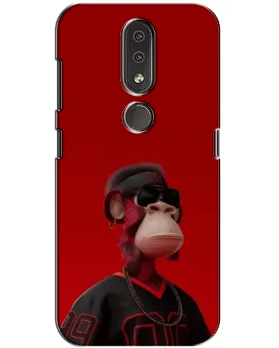 Чехол для Nokia 4.2 с картинкой «Bored Ape в красном»