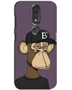 Чехол для Nokia 4.2 с картинкой «Bored Ape в кепке»