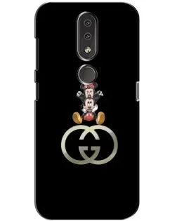 Чехол для Nokia 4.2 с картинкой «Минни Маус на лого»