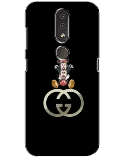 Чехол для Nokia 4.2 с картинкой «Минни Маус на лого»