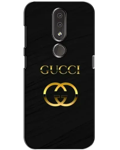 Чехол для Nokia 4.2 с картинкой «Золотой логотип Gucci»