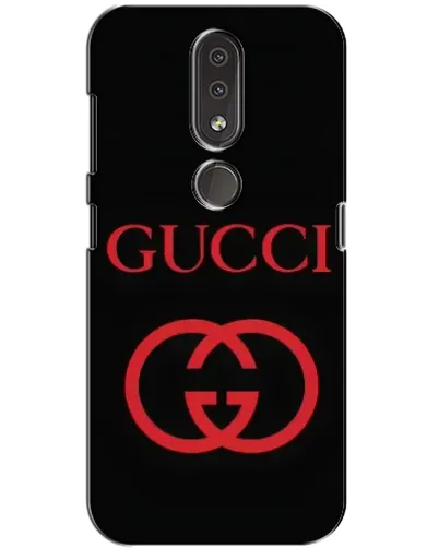 Чехол для Nokia 4.2 с картинкой «Gucci — красный логотип»