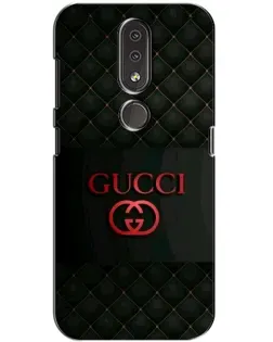 Чехол для Nokia 4.2 с картинкой «Gucci — стеганый черный»
