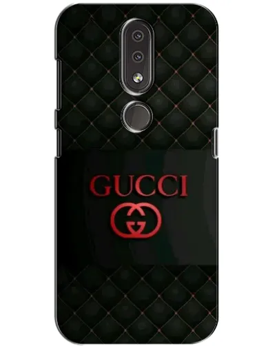 Чехол для Nokia 4.2 с картинкой «Gucci — стеганый черный»