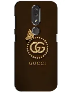Чехол для Nokia 4.2 с картинкой «Gucci — золотая бабочка»