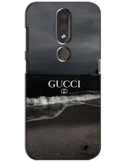Чехол для Nokia 4.2 с картинкой «Gucci — морской прибой»