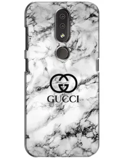 Чехол для Nokia 4.2 с картинкой «Gucci — мраморный шик»