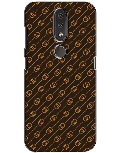 Чехол для Nokia 4.2 с картинкой «Gucci — золотые диагонали»