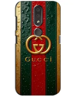 Чохол для Nokia 4.2 з картинкою «Gucci — фірмова смуга та золото» Чохол для Nokia 4.2 з картинкою «Gucci — фірмова смуга та золото»