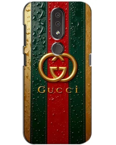 Чехол для Nokia 4.2 с картинкой «Gucci — фирменная полоса и золото» Чехол для Nokia 4.2 с картинкой «Gucci — фирменная полоса и золото»