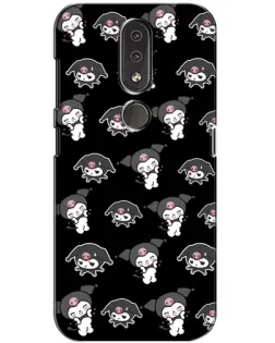 Чохол для Nokia 4.2 з картинкою «Чорний паттерн Kuromi»