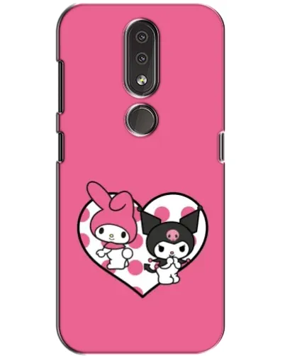 Чохол для Nokia 4.2 з картинкою «Kuromi та My Melody» Чохол для Nokia 4.2 з картинкою «Kuromi та My Melody»