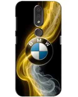 Чехол для Nokia 4.2 с картинкой «Золотистый дым BMW»
