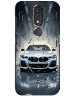 Чехол для Nokia 4.2 с картинкой «BMW в свете фар»