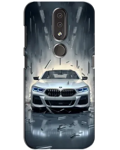 Чехол для Nokia 4.2 с картинкой «BMW в свете фар» Чехол для Nokia 4.2 с картинкой «BMW в свете фар»