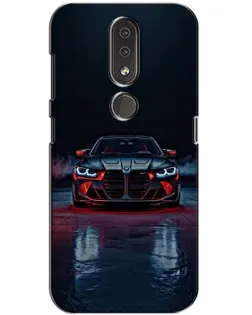 Чехол для Nokia 4.2 с картинкой «BMW на мокрой дороге»