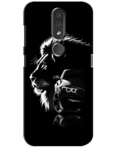 Чехол для Nokia 4.2 с картинкой «BMW и лев» Чехол для Nokia 4.2 с картинкой «BMW и лев»