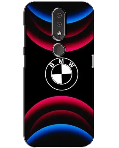 Чехол для Nokia 4.2 с картинкой «Логотип BMW и неоновые дуги» Чехол для Nokia 4.2 с картинкой «Логотип BMW и неоновые дуги»