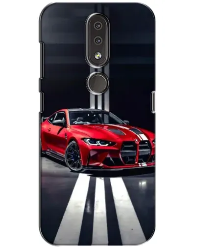Чехол для Nokia 4.2 с картинкой «Красная BMW на дороге» Чехол для Nokia 4.2 с картинкой «Красная BMW на дороге»