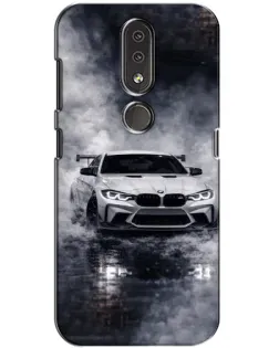 Чехол для Nokia 4.2 с картинкой «BMW сквозь туман»