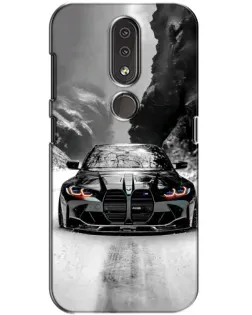 Чохол для Nokia 4.2 з картинкою «BMW — акварельний дрифт»