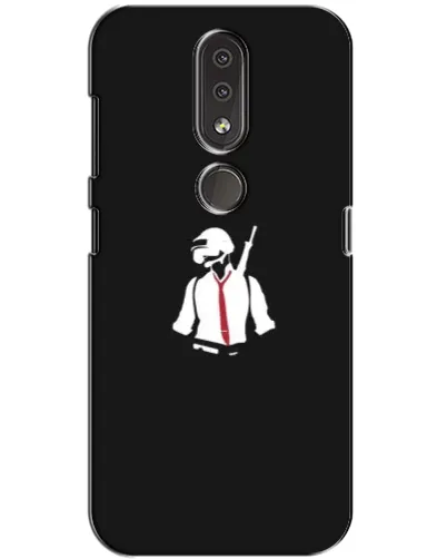 Чехол для Nokia 4.2 с картинкой «PUBG — силуэт воина» Чехол для Nokia 4.2 с картинкой «PUBG — силуэт воина»