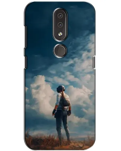 Чехол для Nokia 4.2 с картинкой «Герой PUBG на скале» Чехол для Nokia 4.2 с картинкой «Герой PUBG на скале»