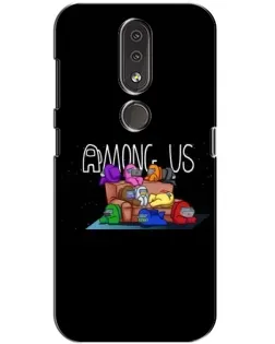 Чехол для Nokia 4.2 с картинкой «Логотип Among Us» Чехол для Nokia 4.2 с картинкой «Логотип Among Us»