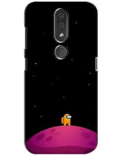 Чехол для Nokia 4.2 с картинкой «Одинокий герой на планете» Чехол для Nokia 4.2 с картинкой «Одинокий герой на планете»
