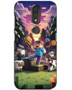 Чехол для Nokia 4.2 с картинкой «Стив на ферме» Чехол для Nokia 4.2 с картинкой «Стив на ферме»