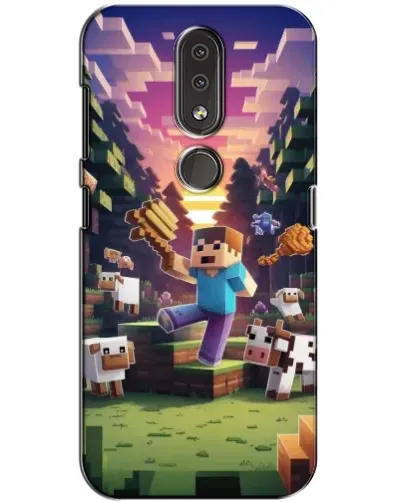 Чехол для Nokia 4.2 с картинкой «Стив на ферме» Чехол для Nokia 4.2 с картинкой «Стив на ферме»