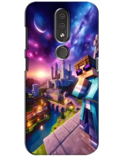Чехол для Nokia 4.2 с картинкой «Стив и космос» Чехол для Nokia 4.2 с картинкой «Стив и космос»