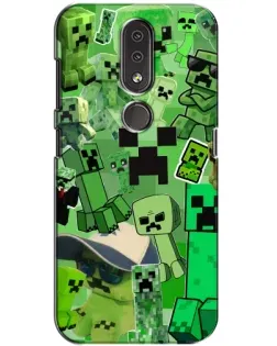 Чехол для Nokia 4.2 с картинкой «Криперы Minecraft» Чехол для Nokia 4.2 с картинкой «Криперы Minecraft»