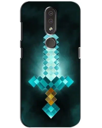 Чехол для Nokia 4.2 с картинкой «Алмазный меч неон» Чехол для Nokia 4.2 с картинкой «Алмазный меч неон»
