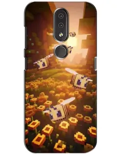 Чехол для Nokia 4.2 с картинкой «Поле подсолнухов»