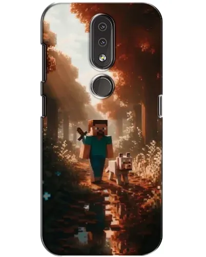 Чехол для Nokia 4.2 с картинкой «Стив в лесу» Чехол для Nokia 4.2 с картинкой «Стив в лесу»