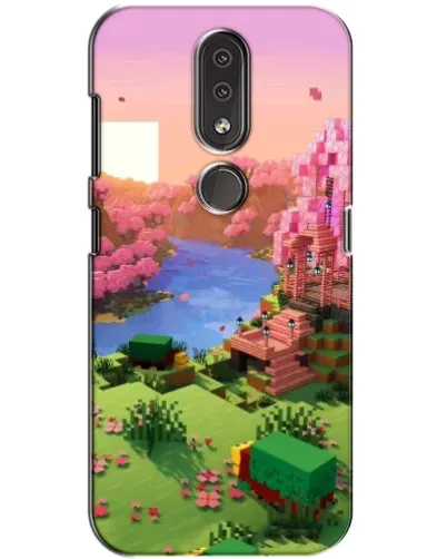 Чехол для Nokia 4.2 с картинкой «Розовое дерево Minecraft» Чехол для Nokia 4.2 с картинкой «Розовое дерево Minecraft»