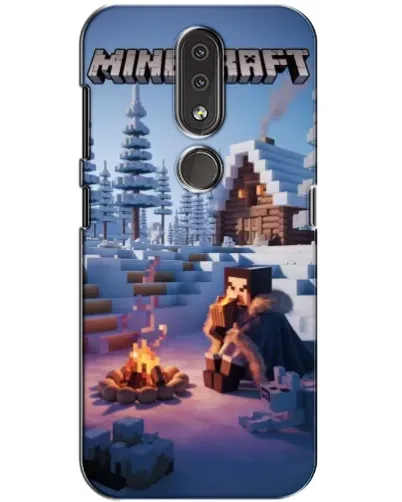 Чехол для Nokia 4.2 с картинкой «Зимний Minecraft» Чехол для Nokia 4.2 с картинкой «Зимний Minecraft»